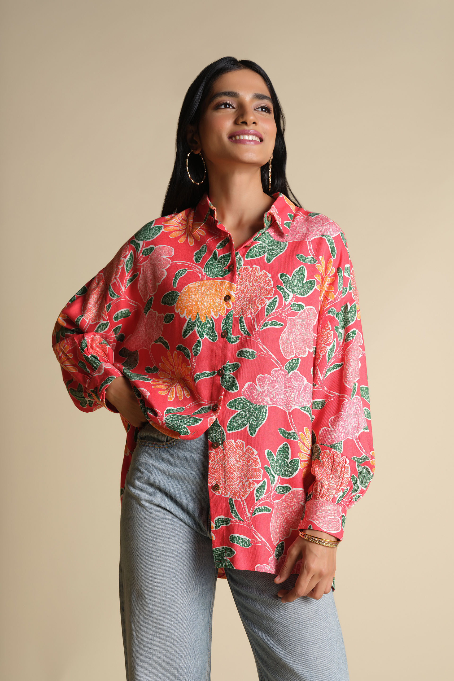Red Blossom Top, Red, image 3